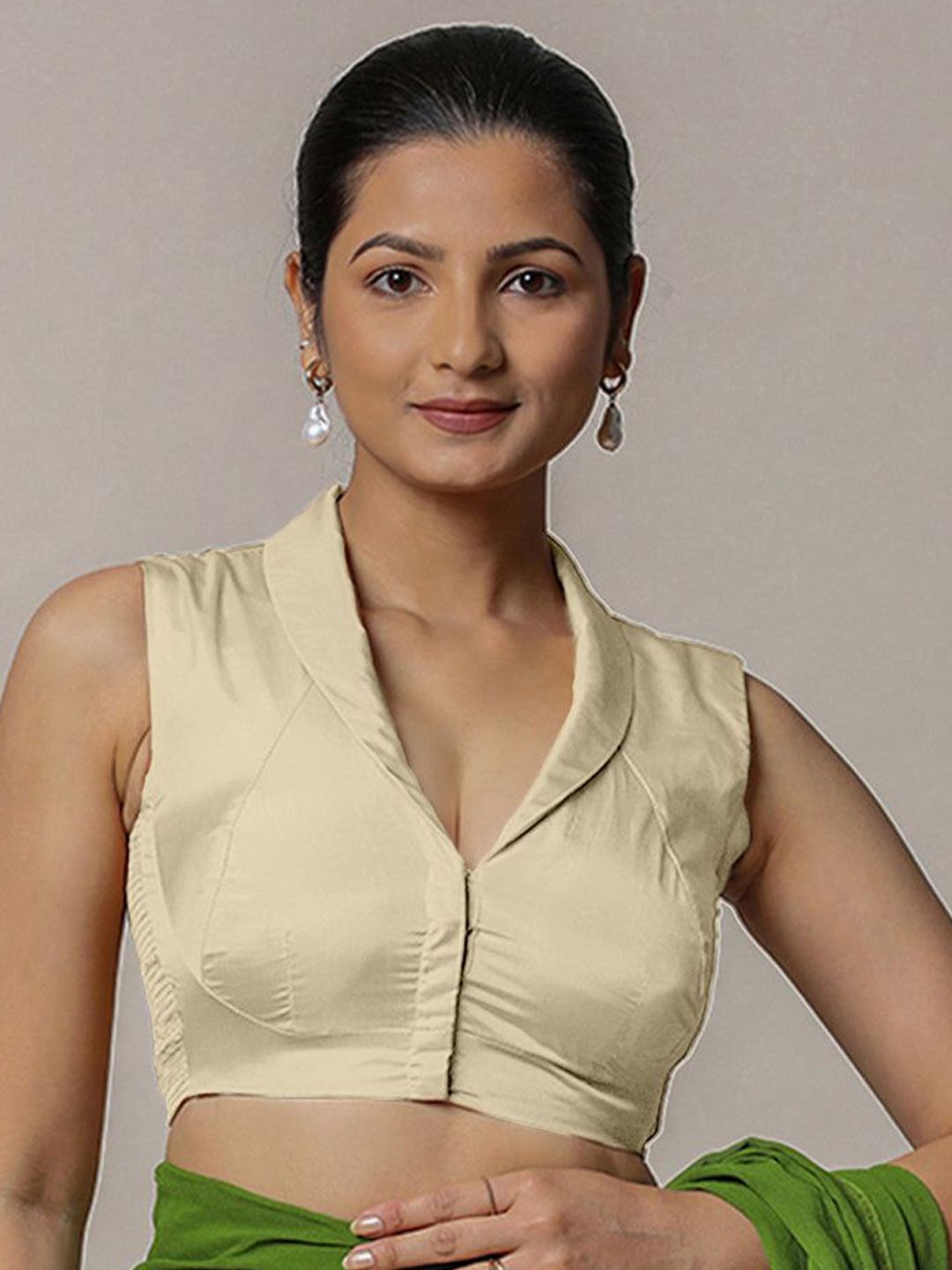 Binks Shawl-Neck Saree Blouse-image-10