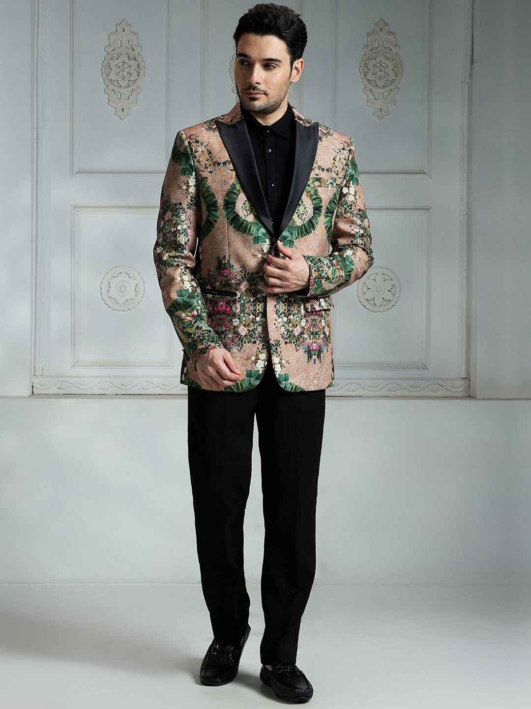 Rivaar By Rocky Star Men Printed Single Breasted Blazer-picture-27