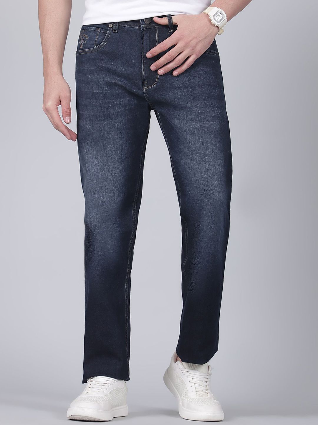 Cantabil Men Original Regular Fit Mid-Rise Light Fade Jeans-picture-15