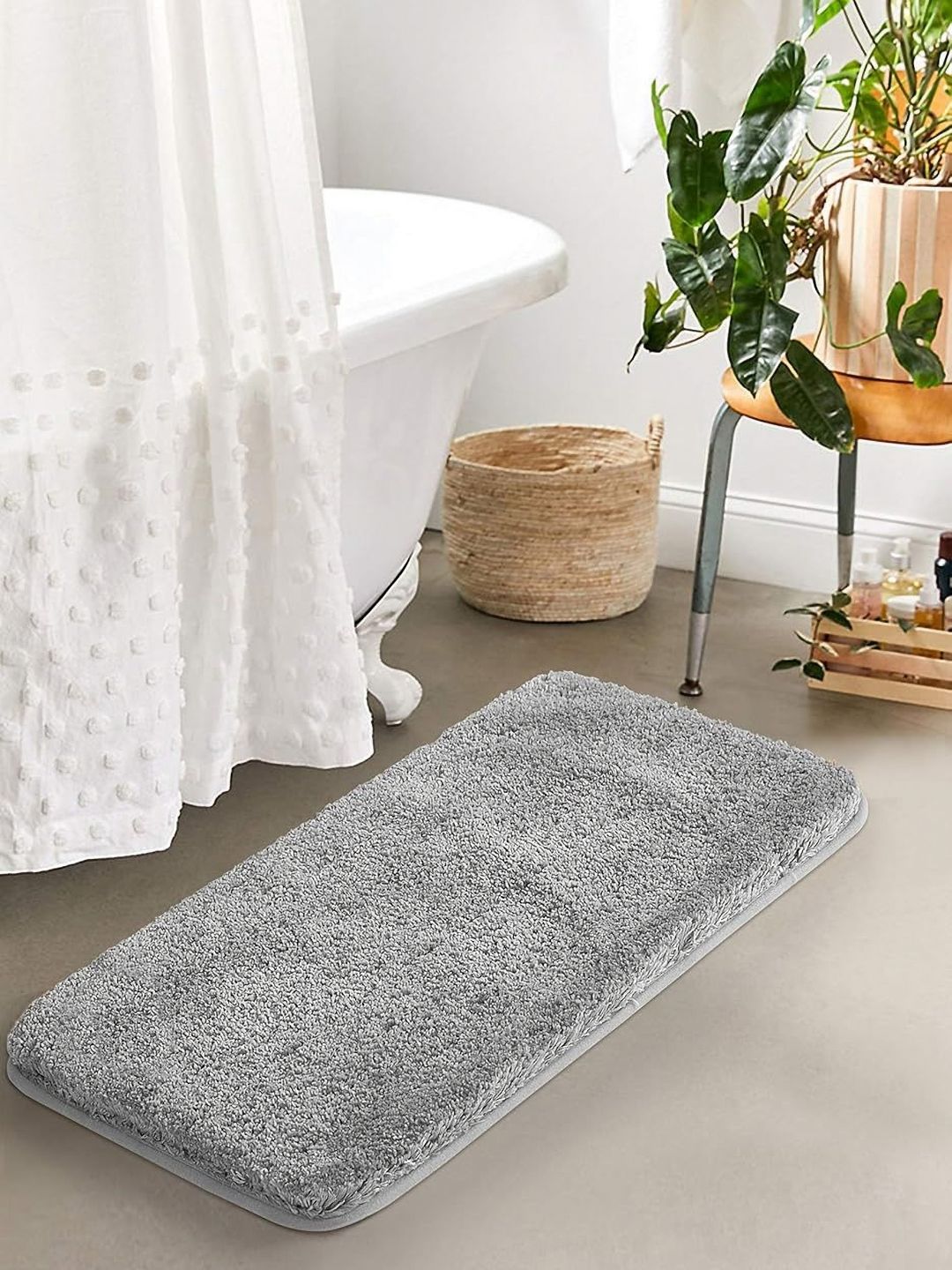 AaHo Decor Grey 2200 GSM Microfibre Anti-Skid Bath Rugs-picture-54