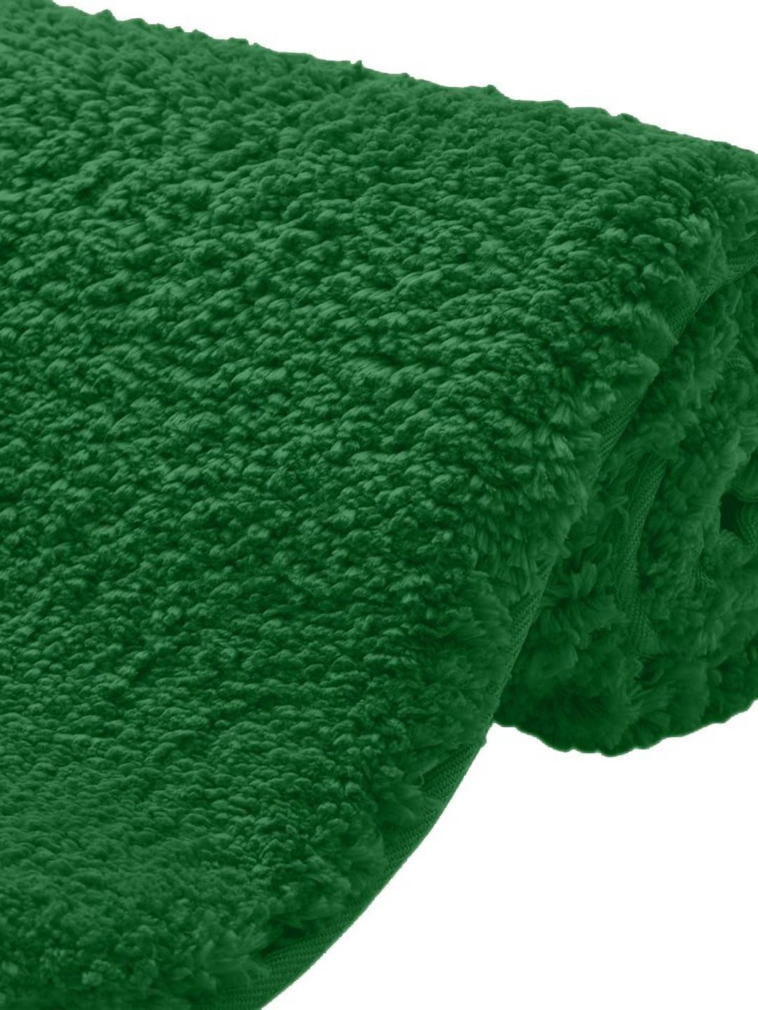 AaHo Decor Green Textured Anti-Slip High Absorbent Microfiber Bath Rugs-image-2