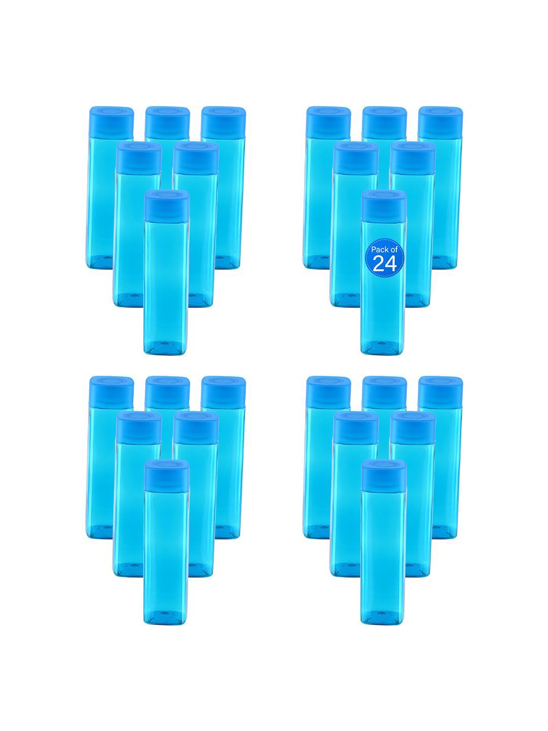 Kuber Industries Blue Set of 6 Plastic Solid Water Bottle-picture-39