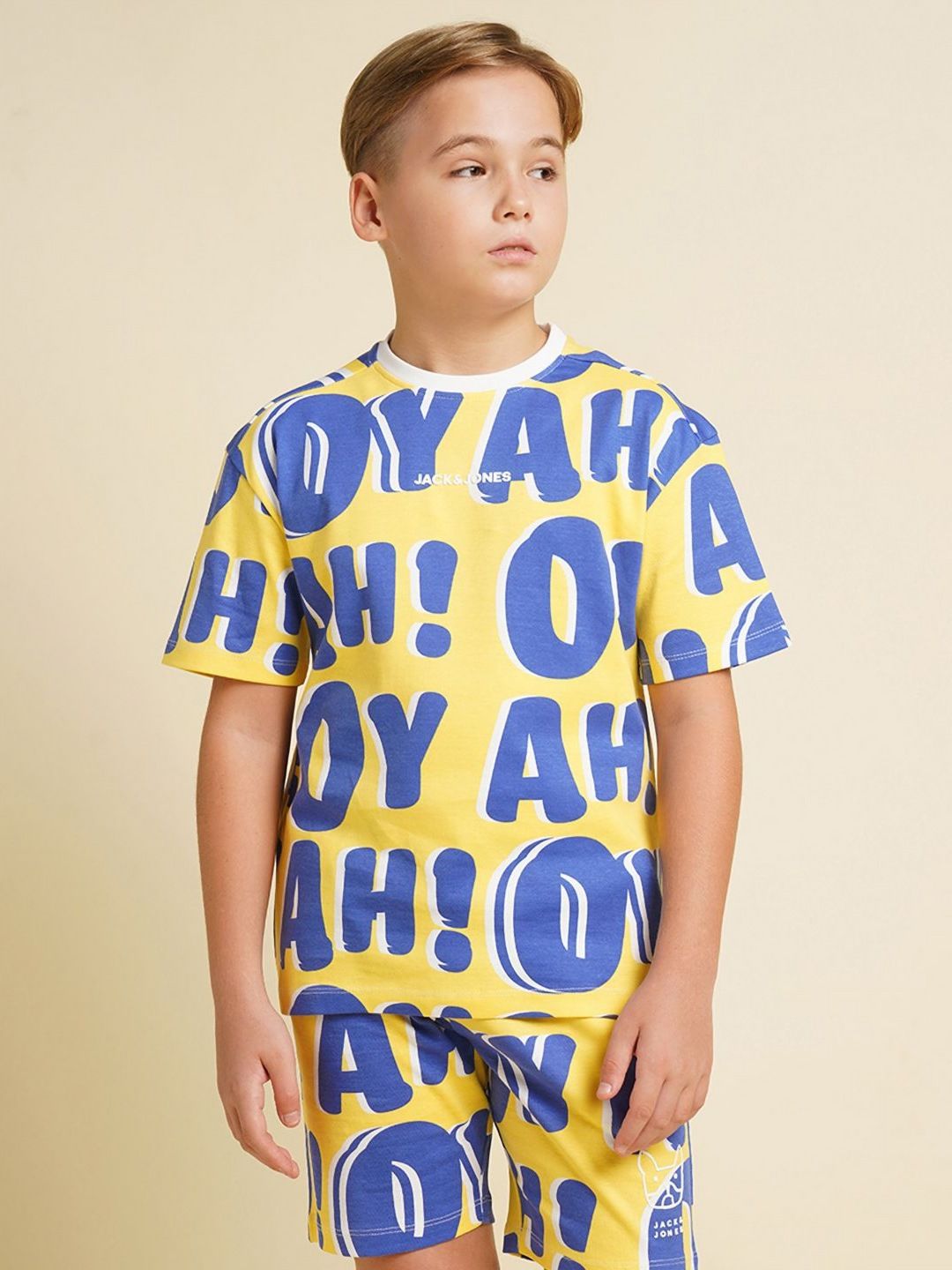 Jack & Jones Junior Boys Typography Printed Pockets T-shirt-picture-36