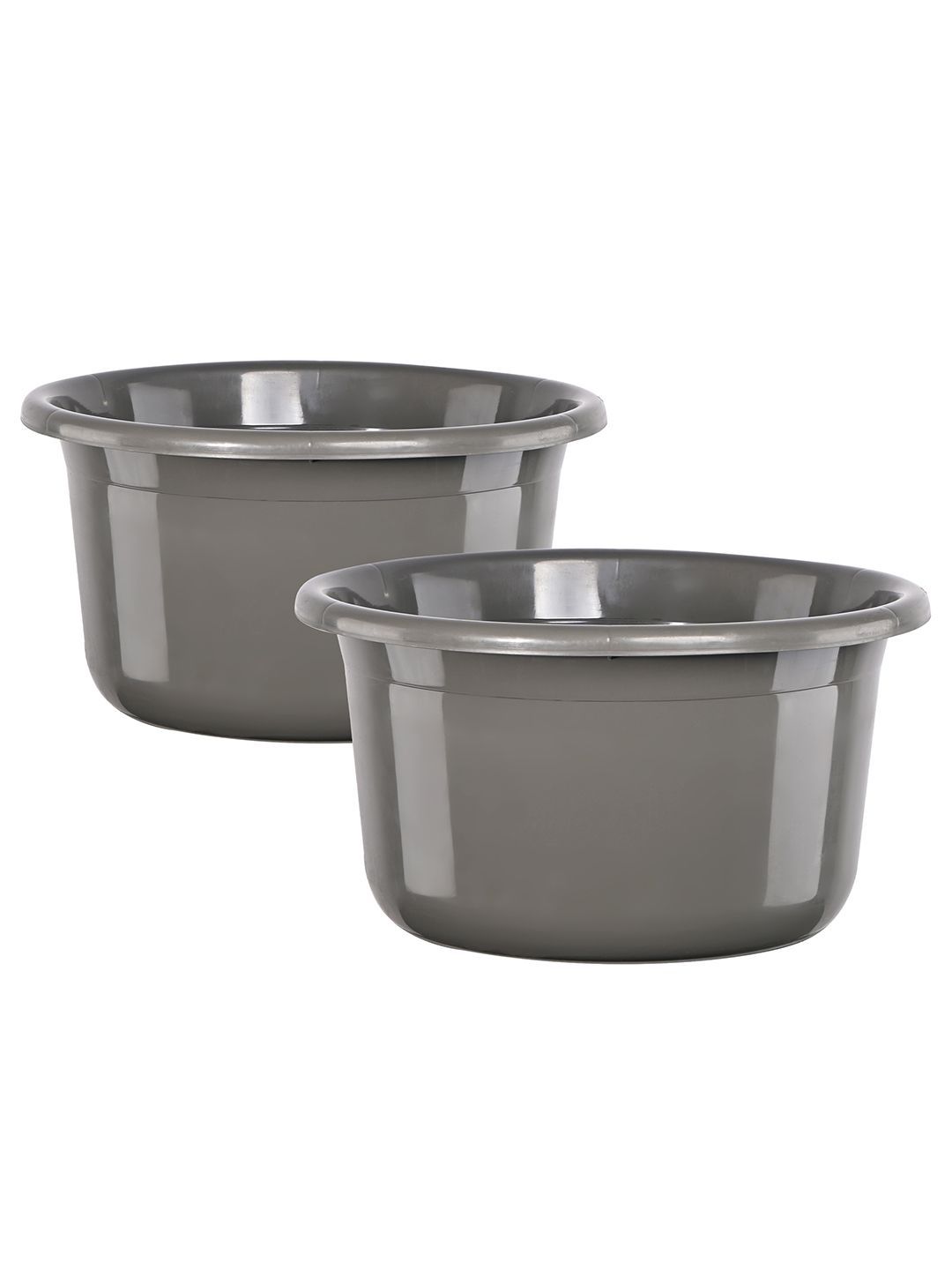 Kuber Industries Grey 2 piece Solid Plastic Bath Accessories Set-image-29