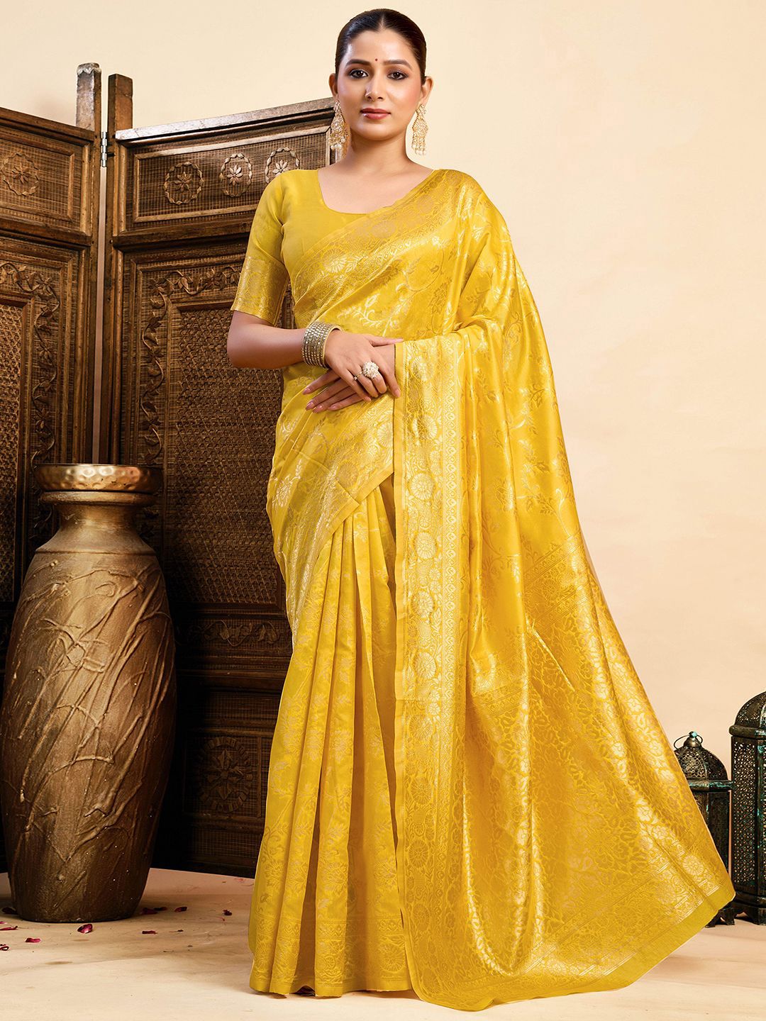 KALINI Woven Design Zari Paithani Saree-picture-12