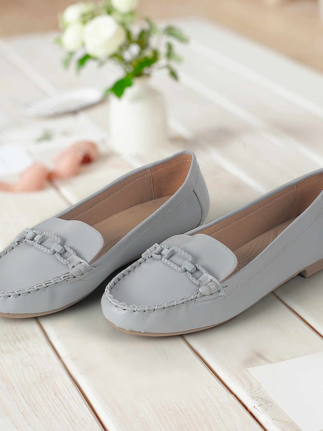 Metro Women Slip-On Pointed Toe Loafers-picture-26