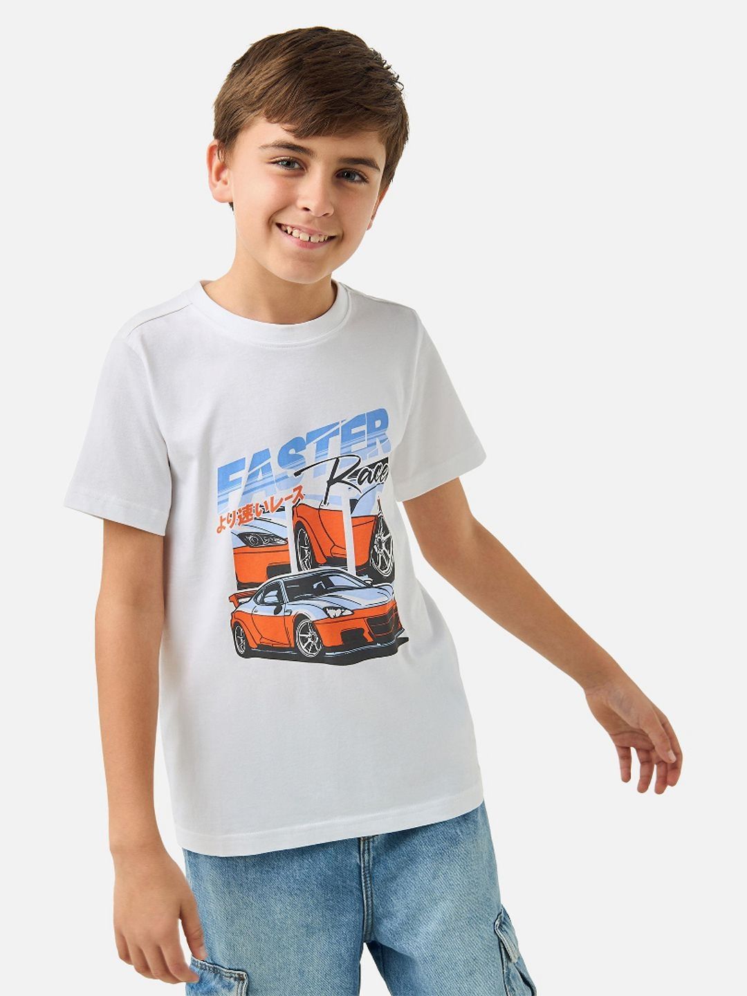 Juniors by Babyshop Boys Printed Pure Cotton T-shirt-picture-48