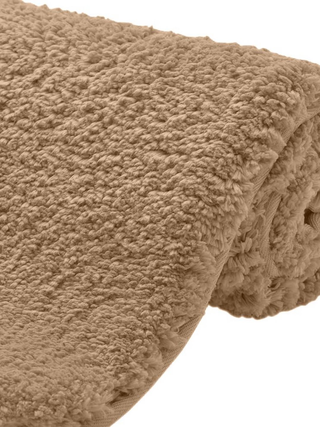 AaHo Decor Beige Textured Anti-Slip High Absorbent Microfiber Bath Rugs-image-13
