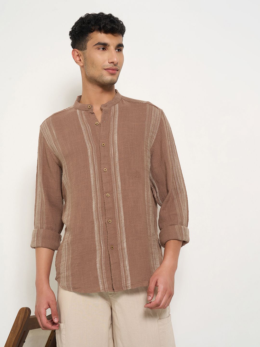 7 Alt by Pantaloons Men Opaque Casual Shirt-picture-23