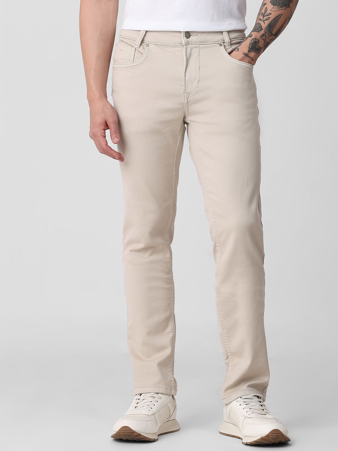 Mufti Men Slim Fit Stretchable Jeans-picture-34