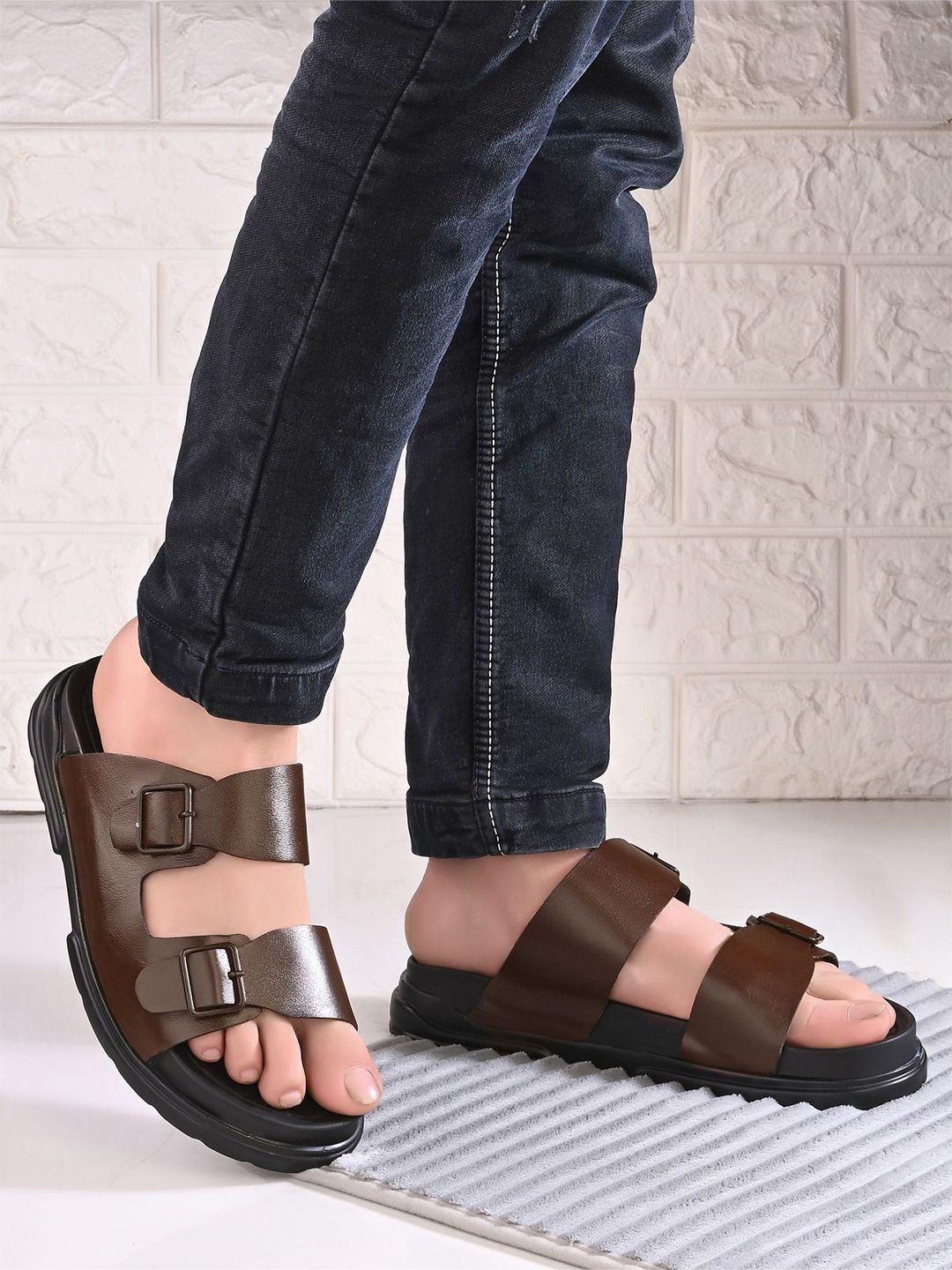 AfroJack Men Leather Comfort Sandals-picture-40