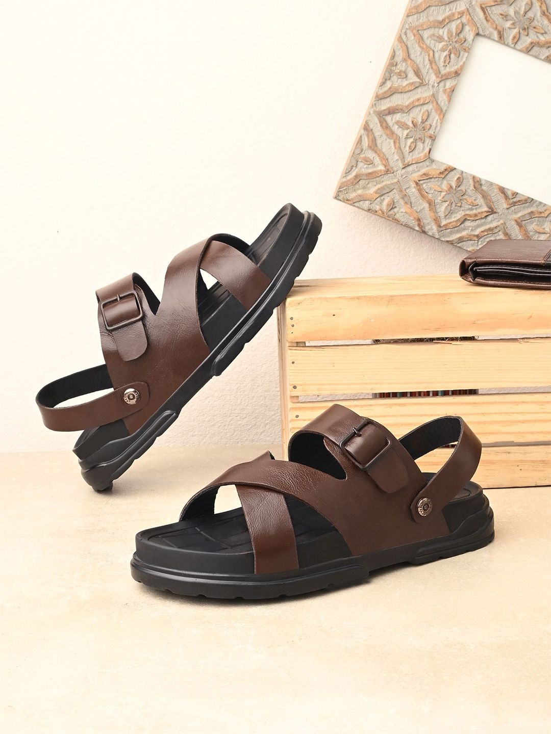 AfroJack Men Leather Comfort Sandals-picture-47