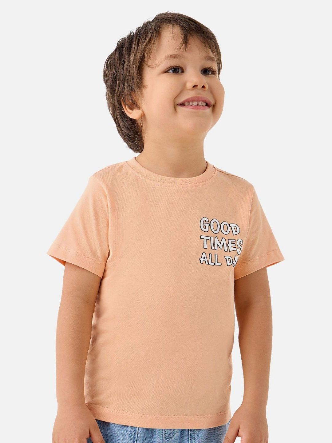 Juniors by Babyshop Boys Printed Pure Cotton Pockets T-shirt-picture-50