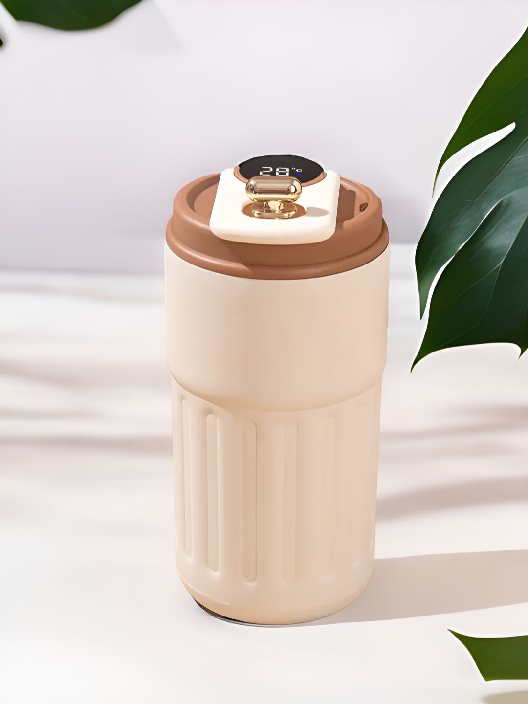 macmerise NYC Beige Stainless Steel Double Wall Vacuum Water Bottle 400 ml-picture-19