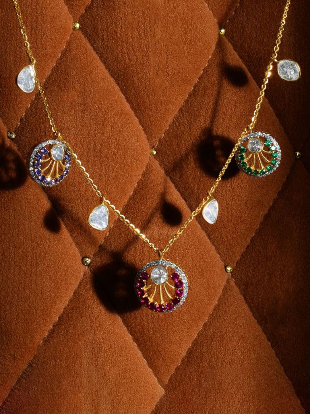 laa polky stories by raniwala Polki Stories By Raniwala 14 Kt Women Yellow Necklace and Chains Diamond-picture-29