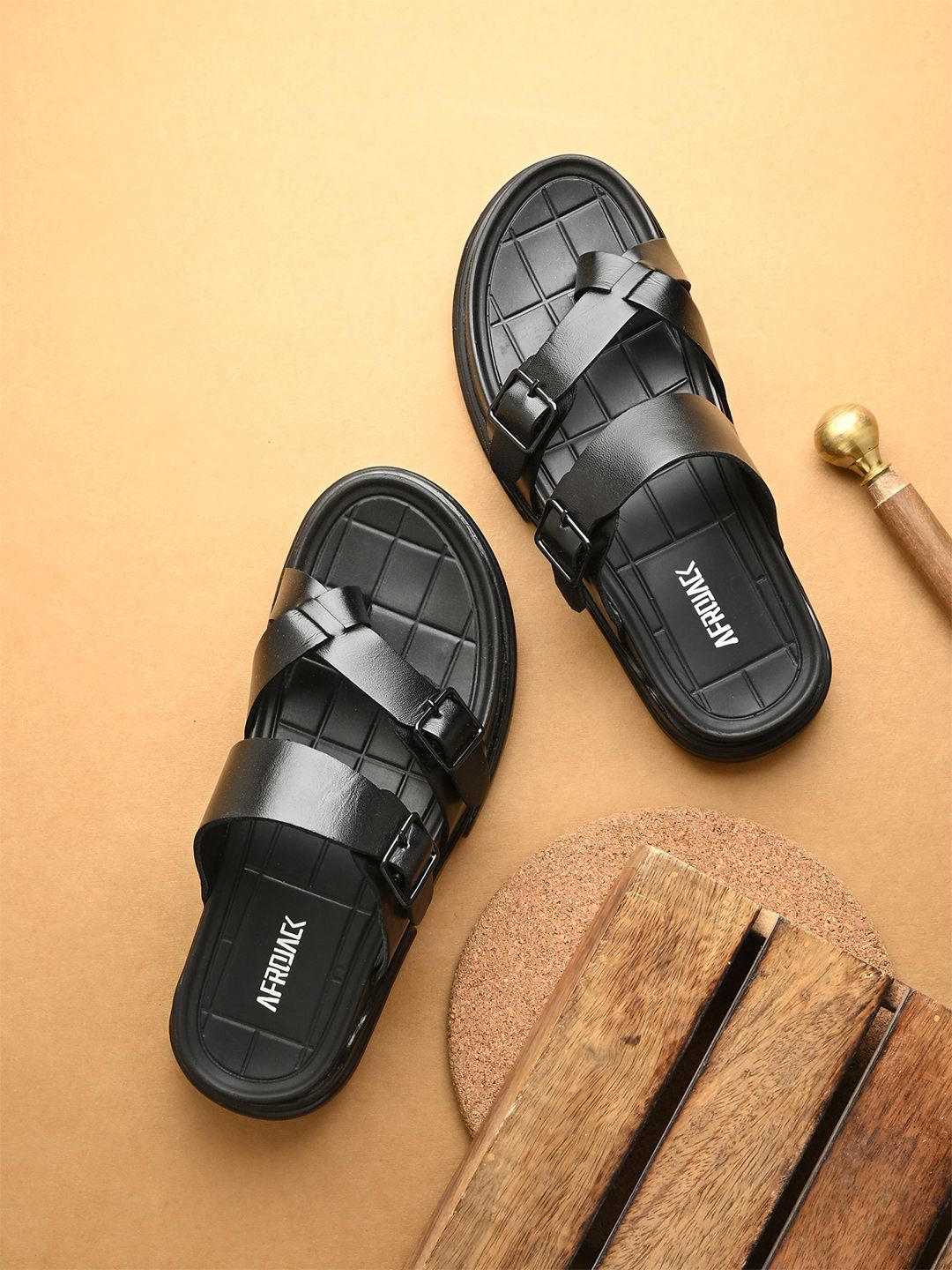 AfroJack Men Leather Comfort Sandals-picture-48