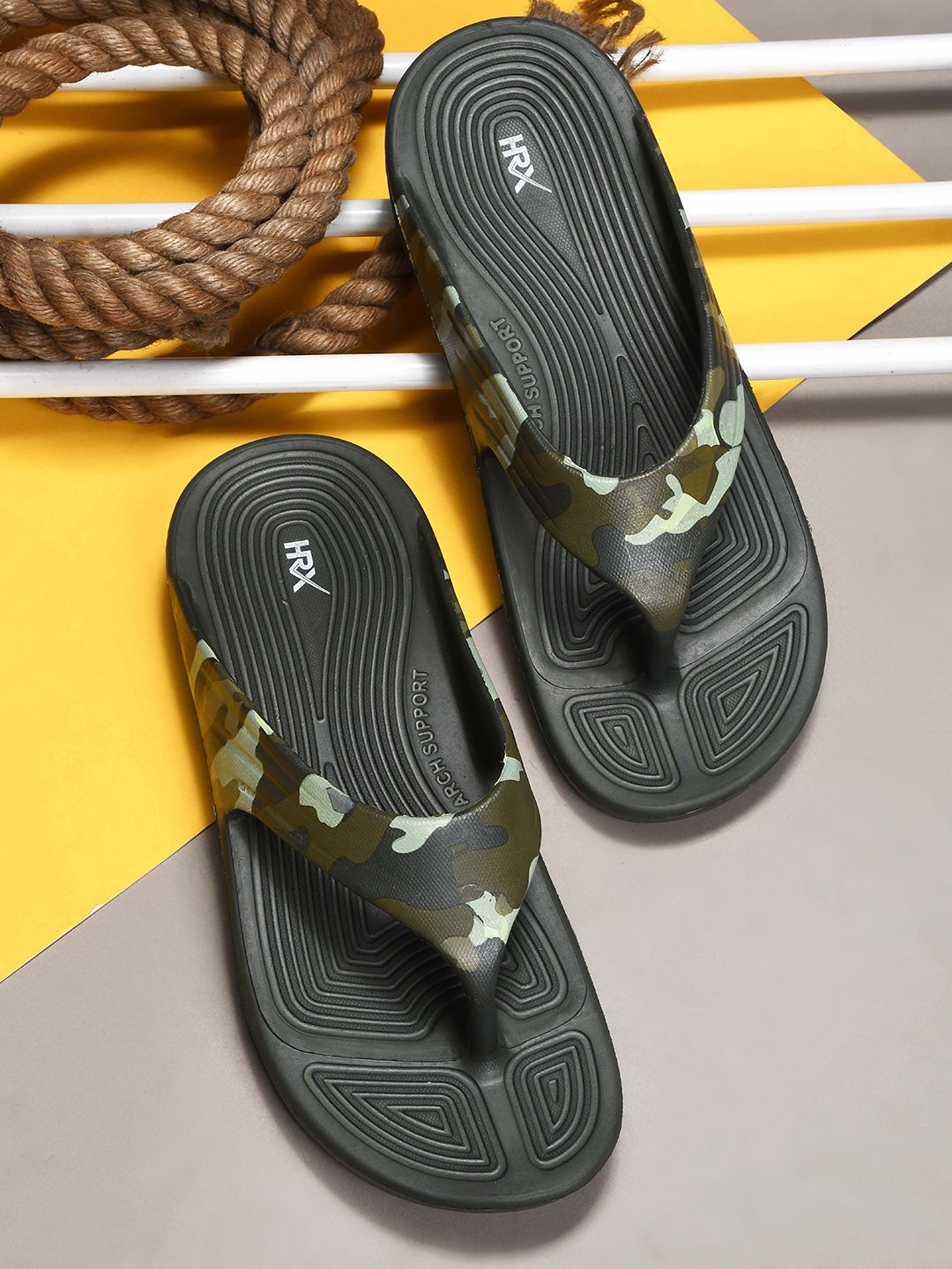 HRX by Hrithik Roshan Men Rubber Flipflops-picture-28