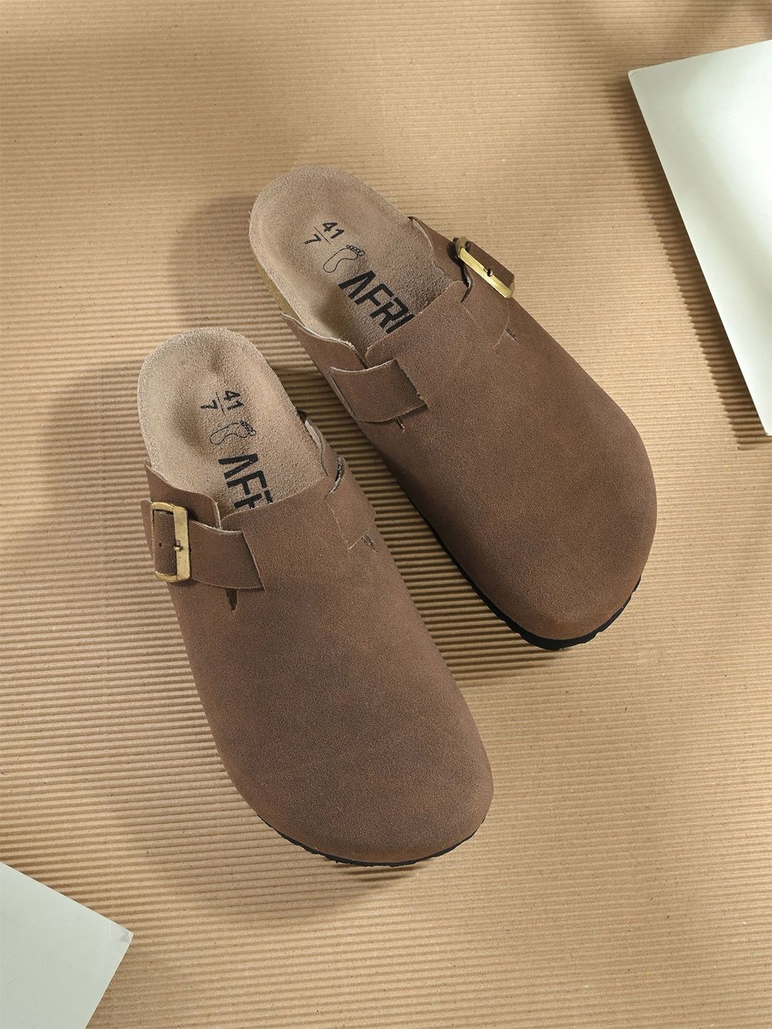 AfroJack Men Mules with Buckles Flats-picture-45