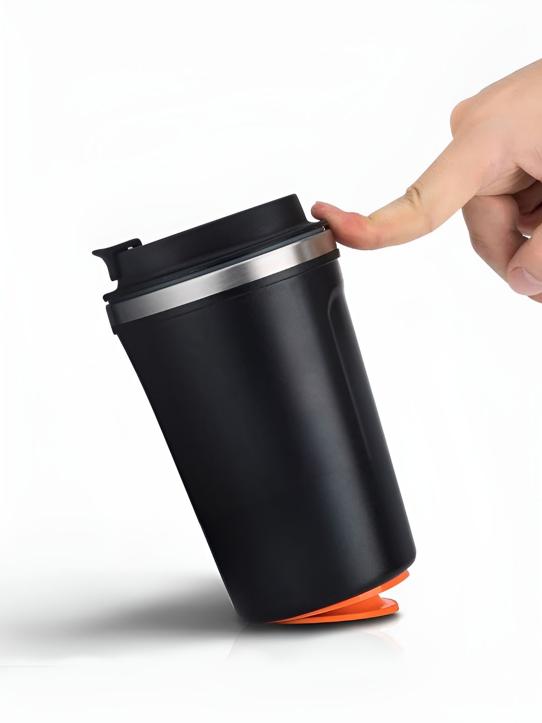 macmerise Stubborn Black Stainless Steel Double Wall Vacuum Water Bottle 380 ml-picture-29