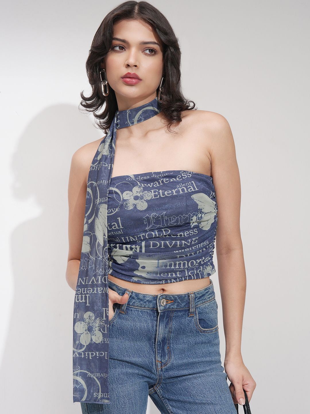 Tokyo Talkies Women Strapless Crop Top-image-26
