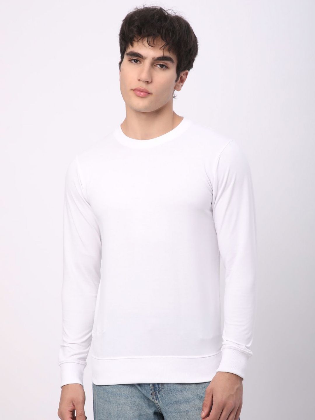 Stitch Hub Men Solid Cotton Sweatshirt-picture-37