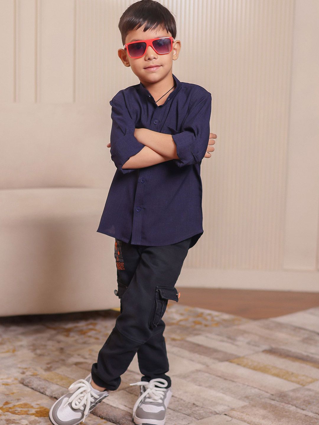 Stuffie Land Boys Classic Striped Casual Shirt-picture-18