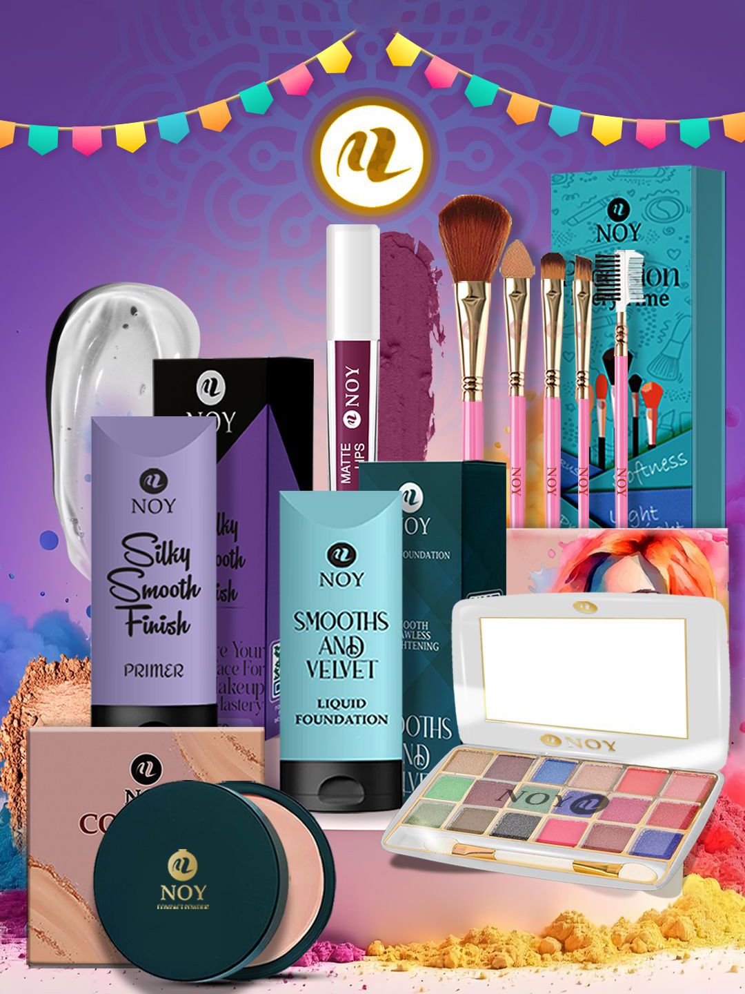 NOY Set Of 10 Long Lasting Waterproof Makeup Combo-picture-26