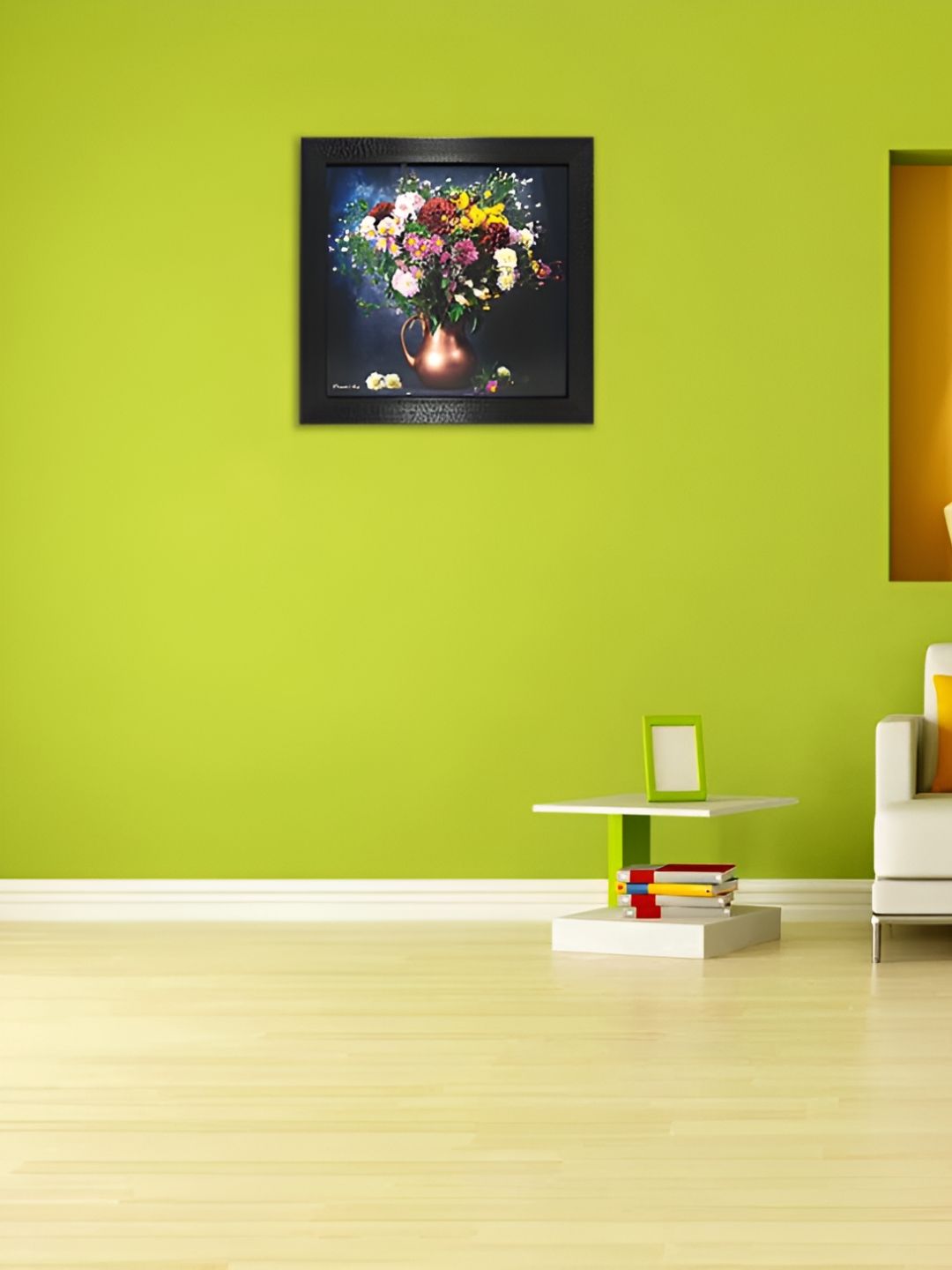 Chaque Decor Black & Blue Floral & Botanical Wooden Wall Art-picture-33