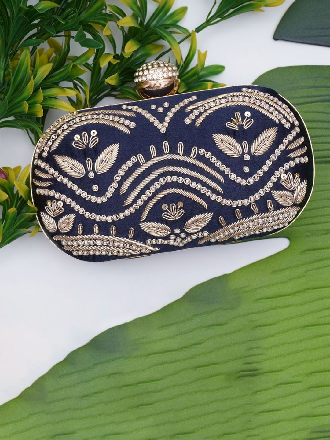 FOR THE BEAUTIFUL YOU Embellished Box Clutch-picture-19