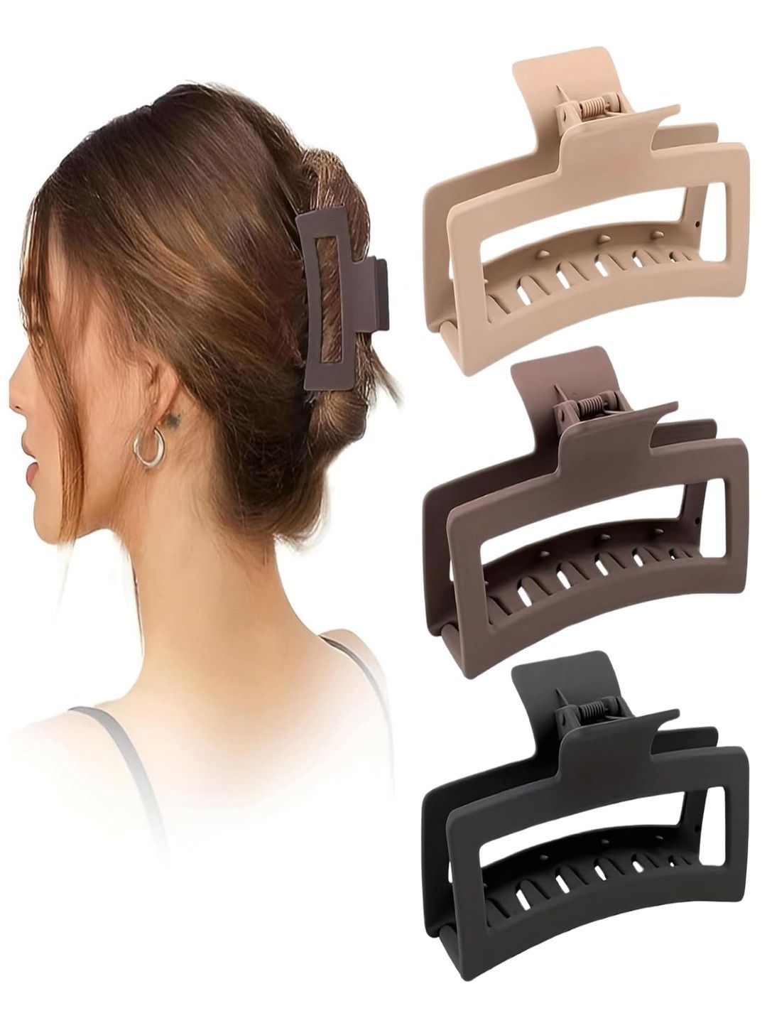 AmazingKarts Women Set of 3 Claw Clip-picture-41