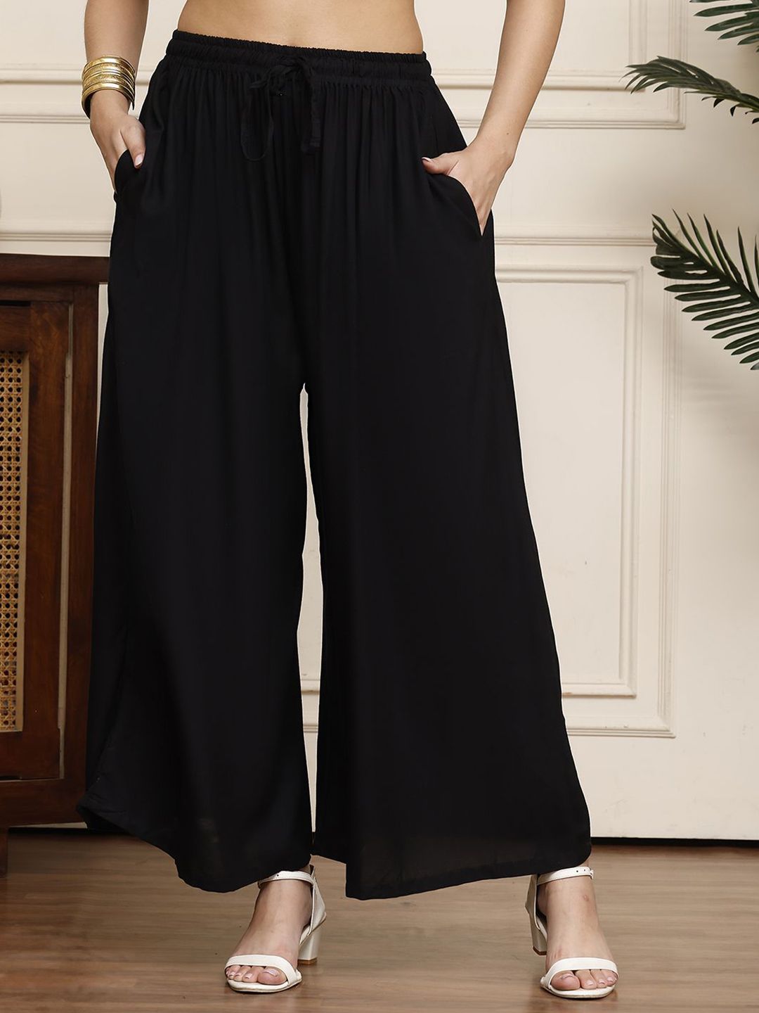 Valles365 by S.C. Women Flared Ethnic Palazzos-picture-37