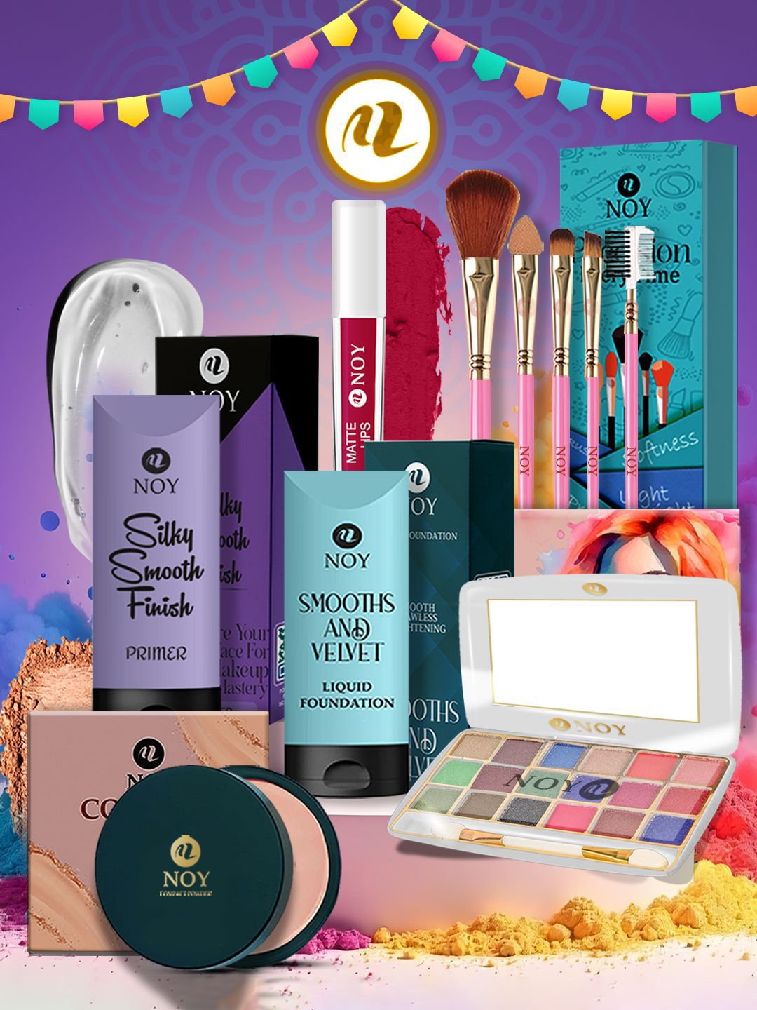 NOY Set Of 10 Long Lasting Waterproof Makeup Combo-picture-19