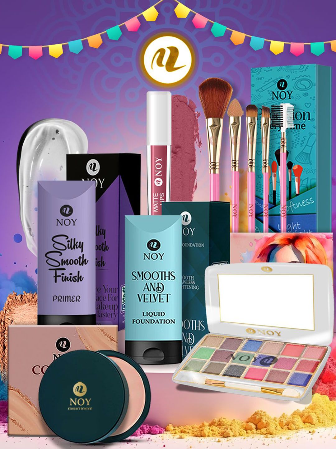 NOY Set Of 10 Long Lasting Waterproof Makeup Combo-picture-41