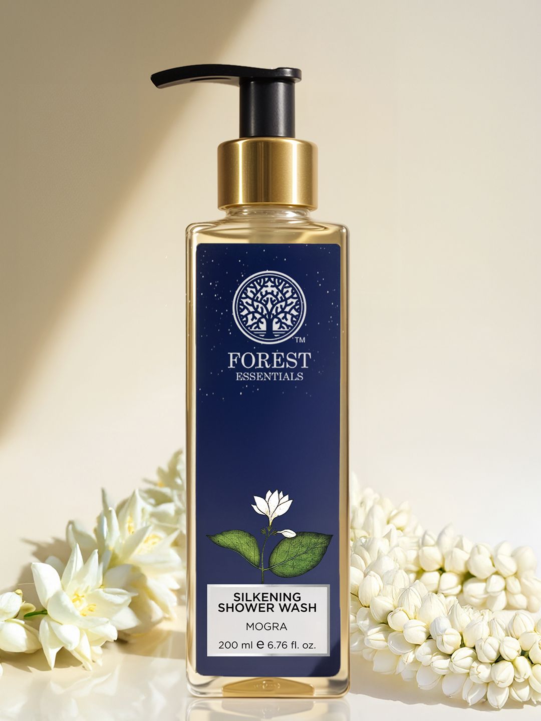 Forest Essentials Mogra Sulphate Free Silkening Shower Wash with Neem & Aloe Vera - 200 ml-image-8
