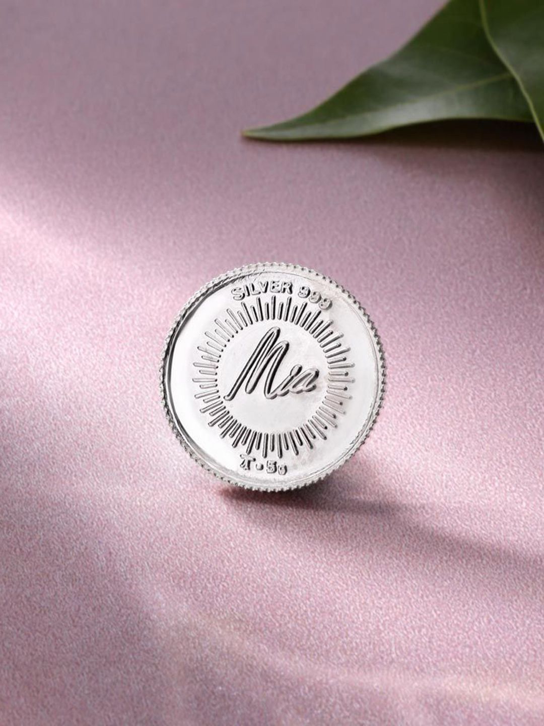 Mia by Tanishq Lotus 999 Silver Coin 5g-picture-41