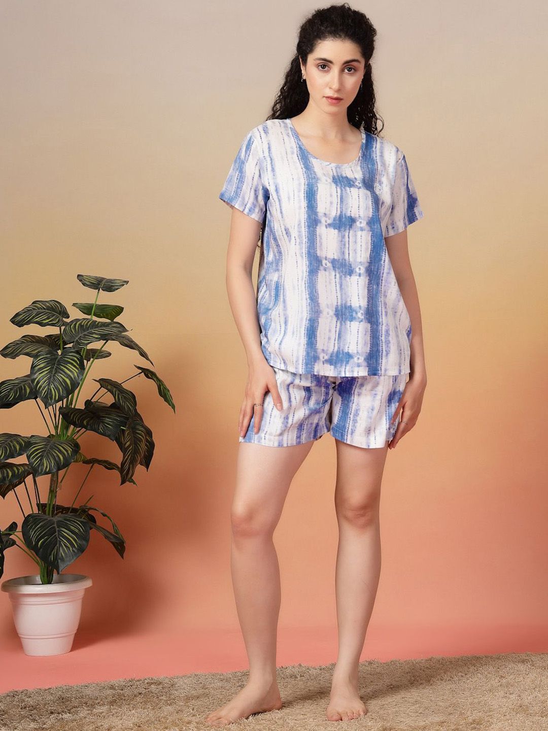 KLOTTHE Women Printed Pure Cotton Night suit-picture-38