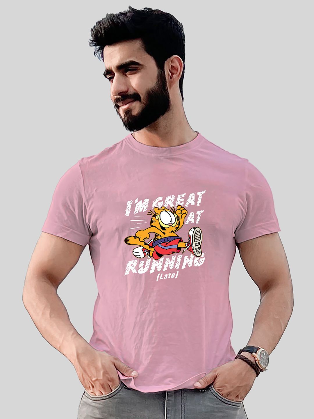 Jack Paris Men Graphic Printed Round Neck Cotton Casual T-shirt-picture-34