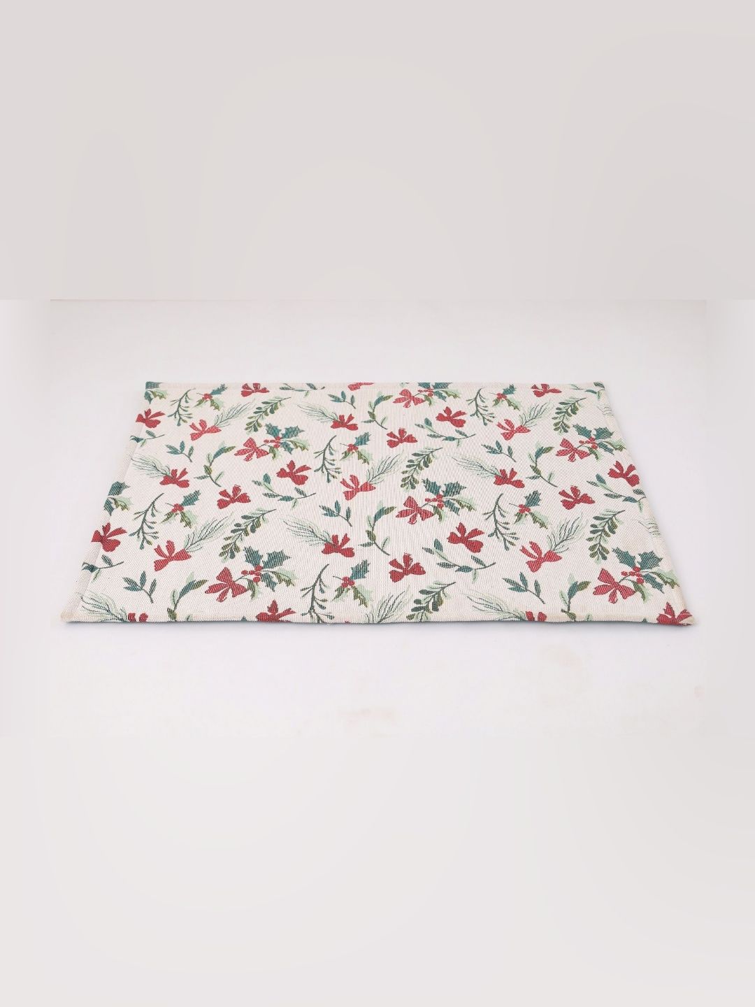 Sparrow world Off White & Red Printed Anti Fatigue Doormat-image-46