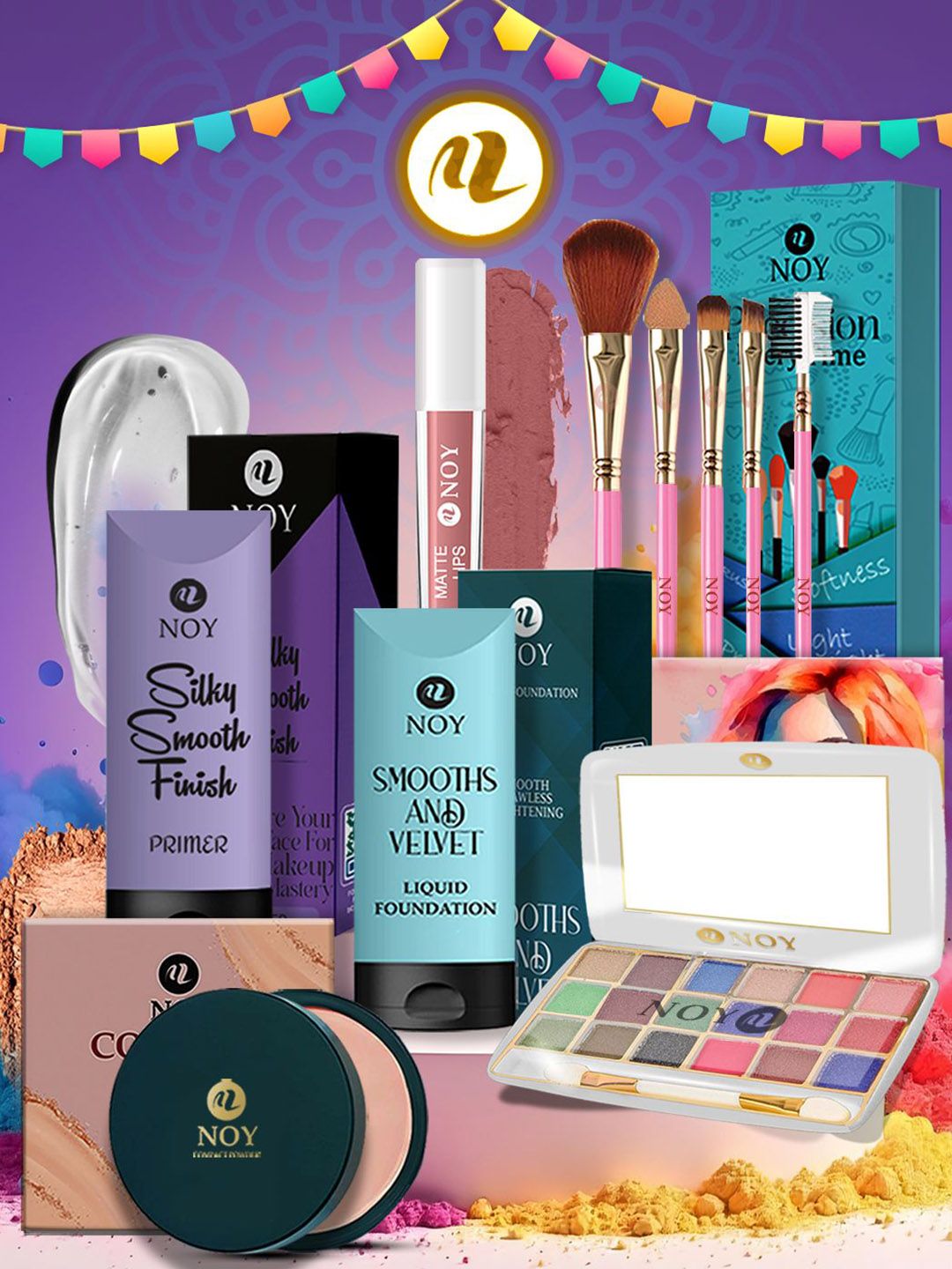 NOY Set Of 10 Long Lasting Waterproof Makeup Combo-image-23