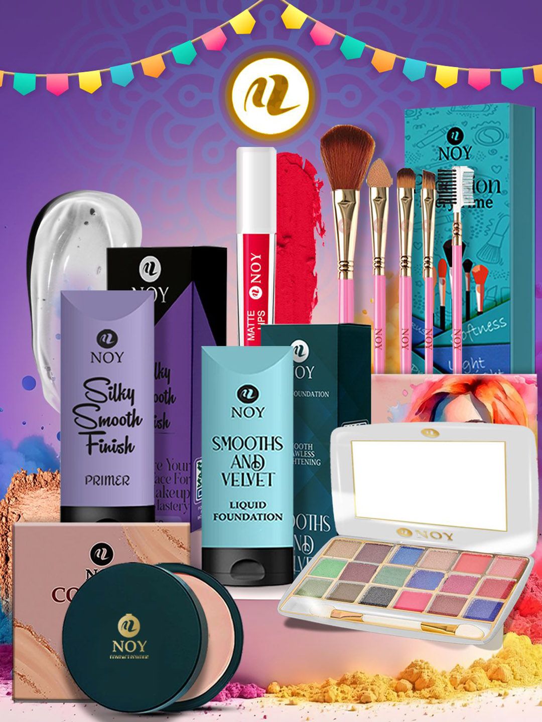 NOY Set Of 10 Long Lasting Waterproof Makeup Combo-picture-39