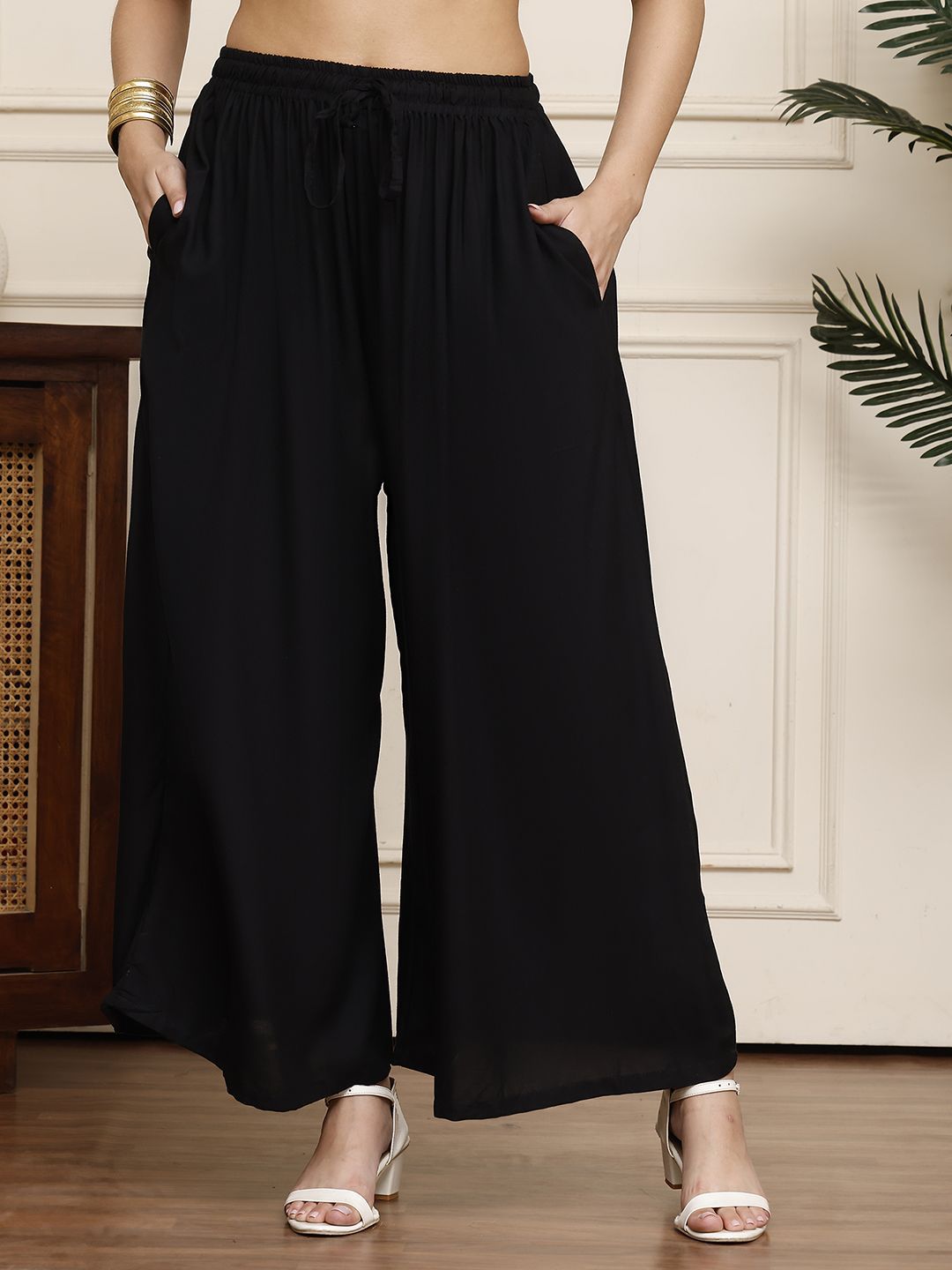 Valles365 by S.C. Women Flared Ethnic Palazzos-picture-19