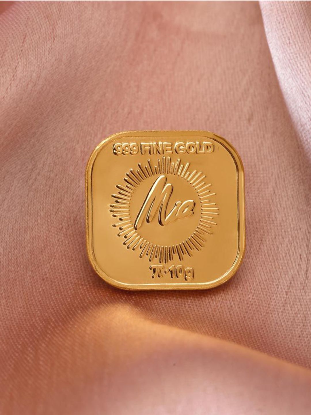 Mia by Tanishq 10 Gm 24 Karat Gayatri Mantra Gold Coin