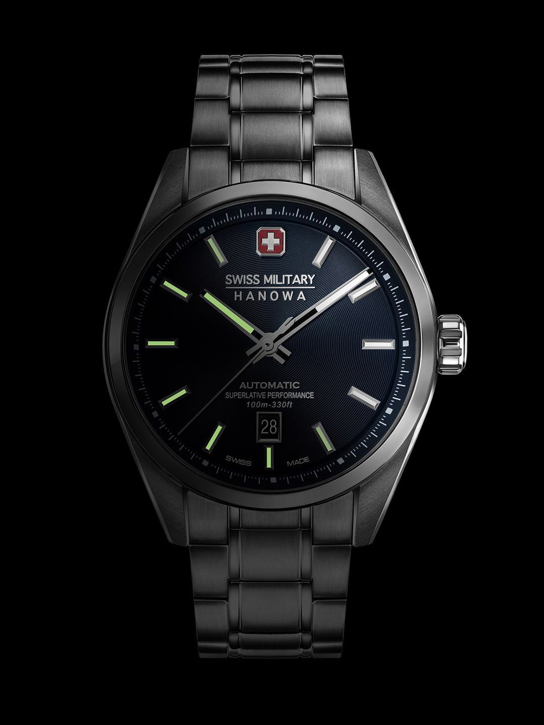 SWISS MILITARY HANOWA Men Dial & Stainless Steel Bracelet Style Straps Analogue Automatic Motion Powered Watch-picture-55