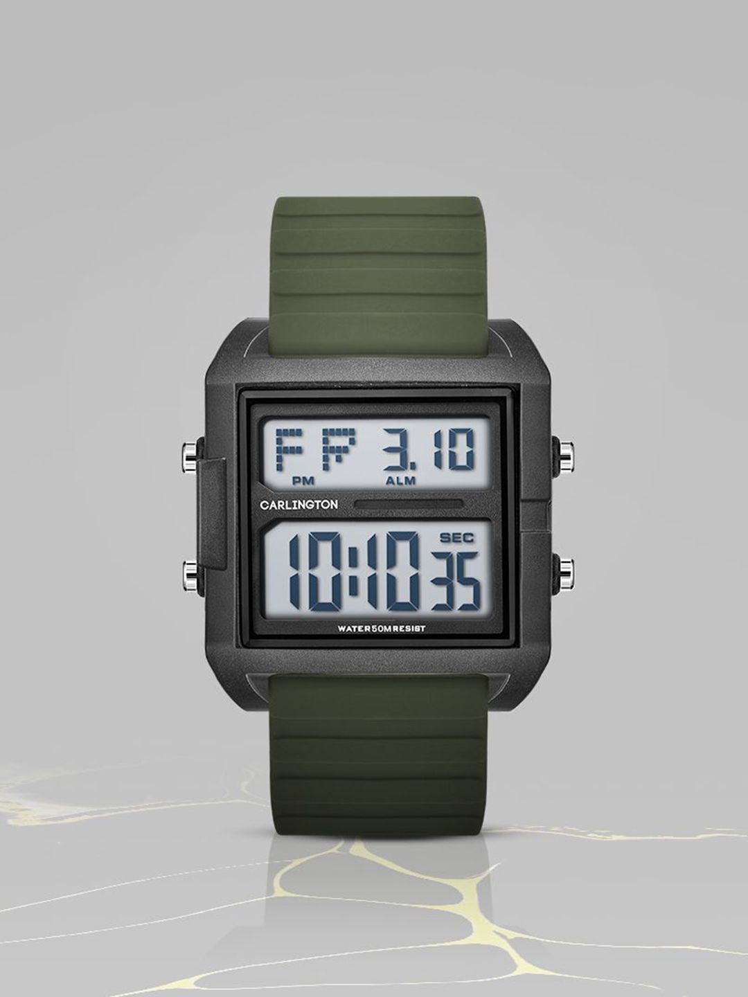 CARLINGTON Men Dial & Straps Digital Multi Function Watch Endurance 9136 Green-picture-16