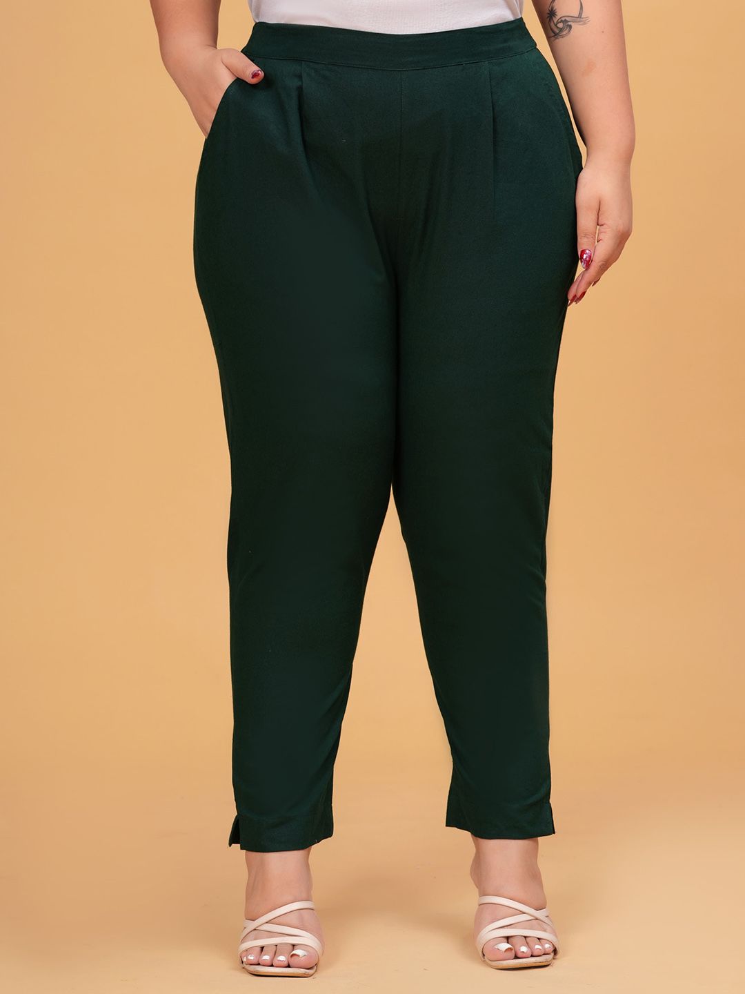 DIGITAL SHOPEE Women Plus Size Pleated Trousers-picture-27