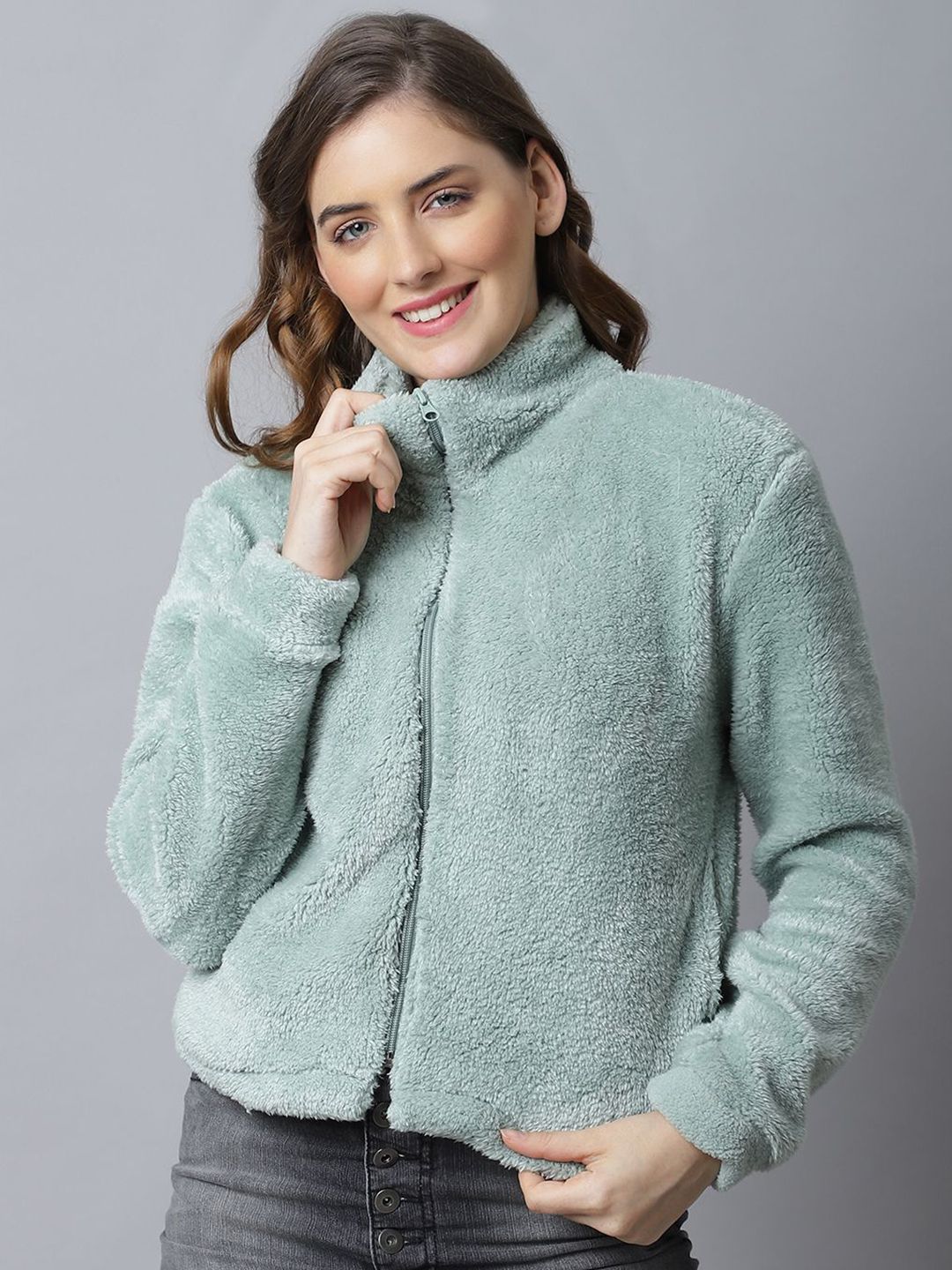 JAKANARY Women Lightweight Sherpa Jacket