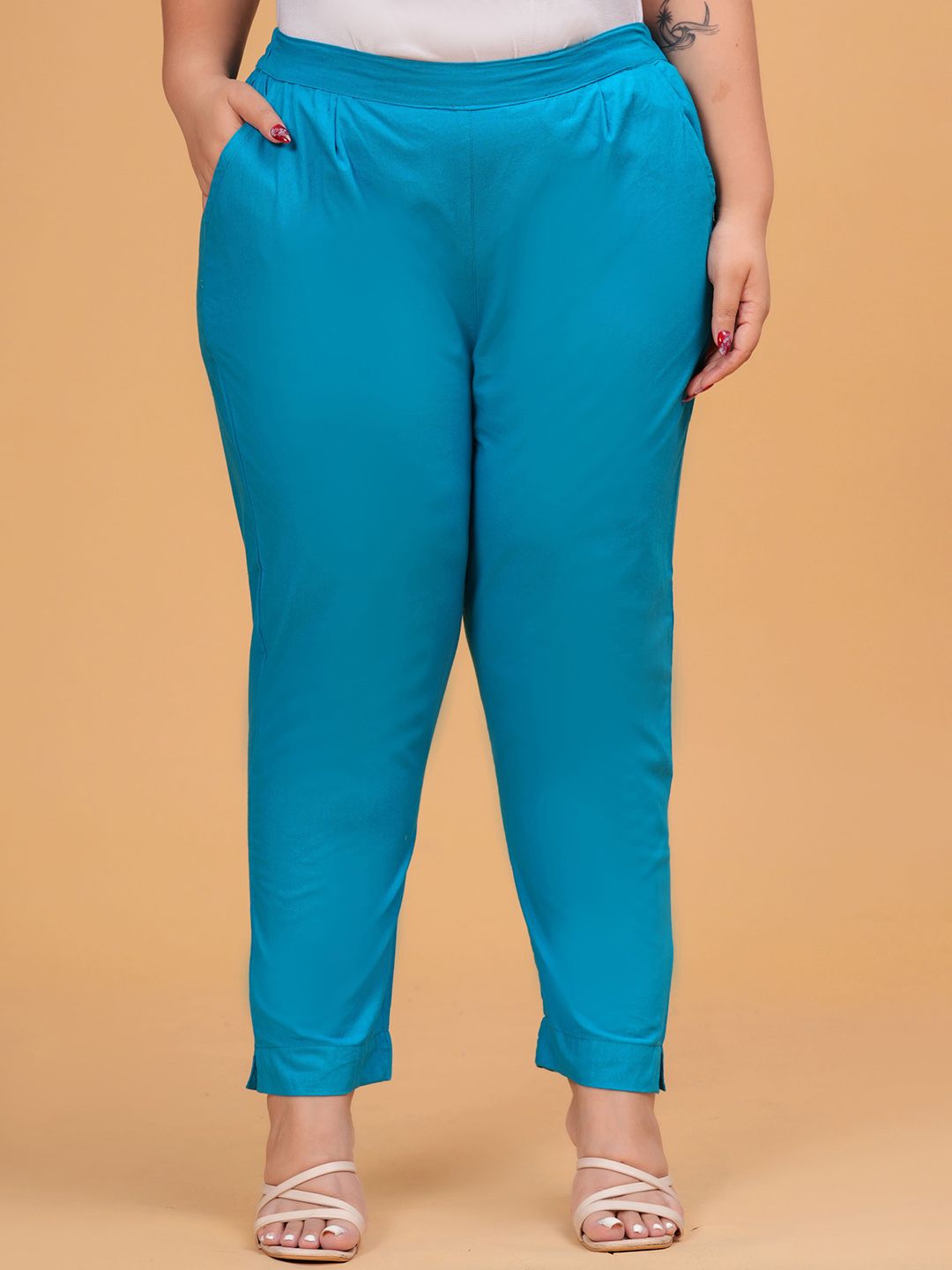 DIGITAL SHOPEE Women Plus Size Regular Fit Trousers-picture-42