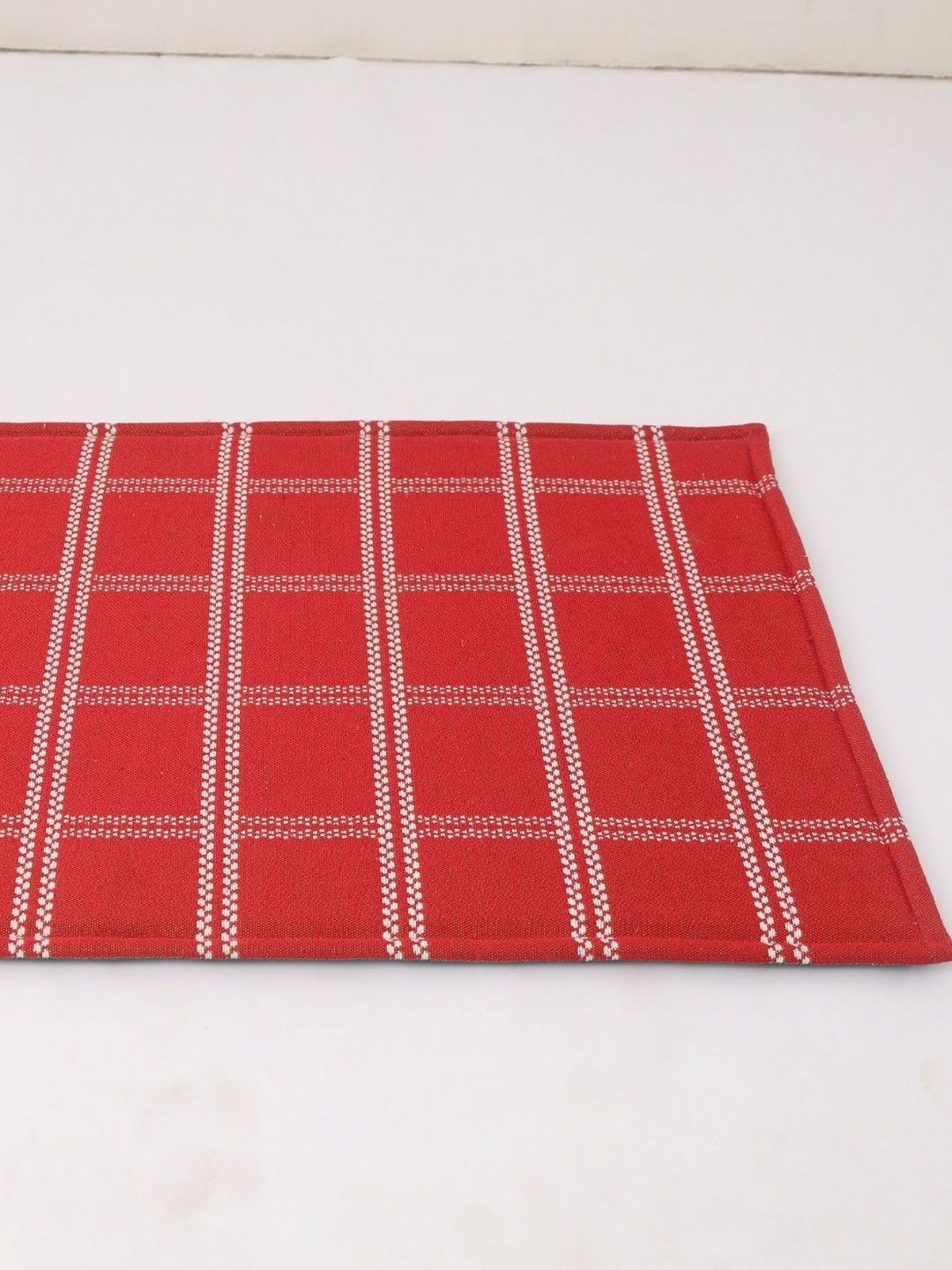 Sparrow world Red & White Self-Designed Anti-Fatigue Doormat-picture-32