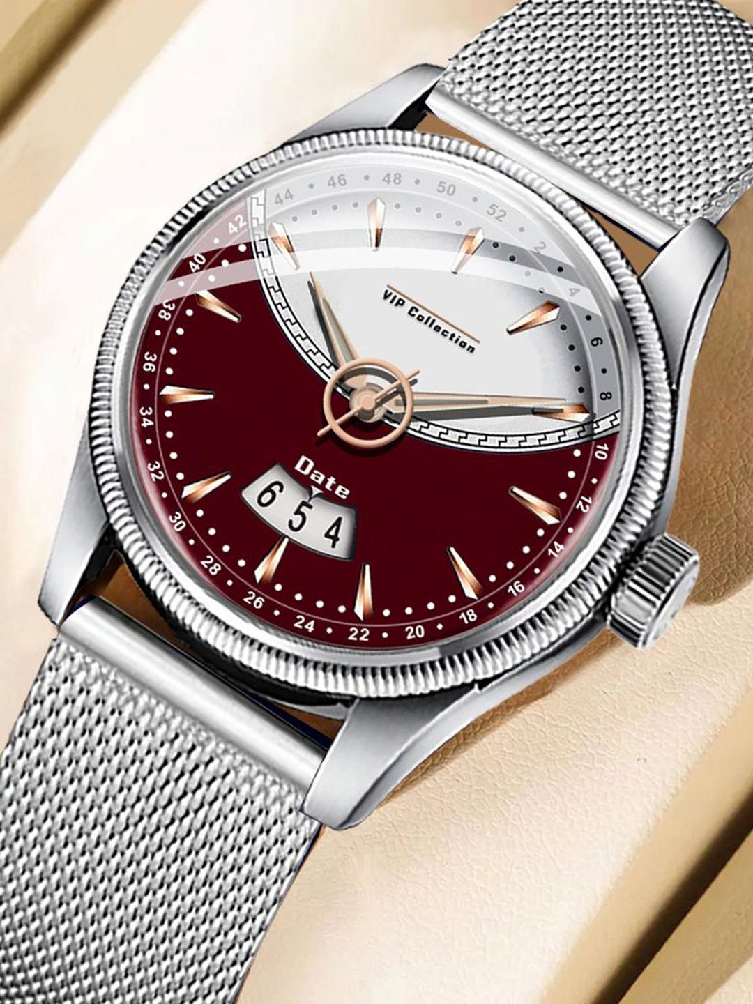 DOUBLERUN Men Dial & Bracelet Style Straps Analogue Multi Function Watch H05N9002-picture-34