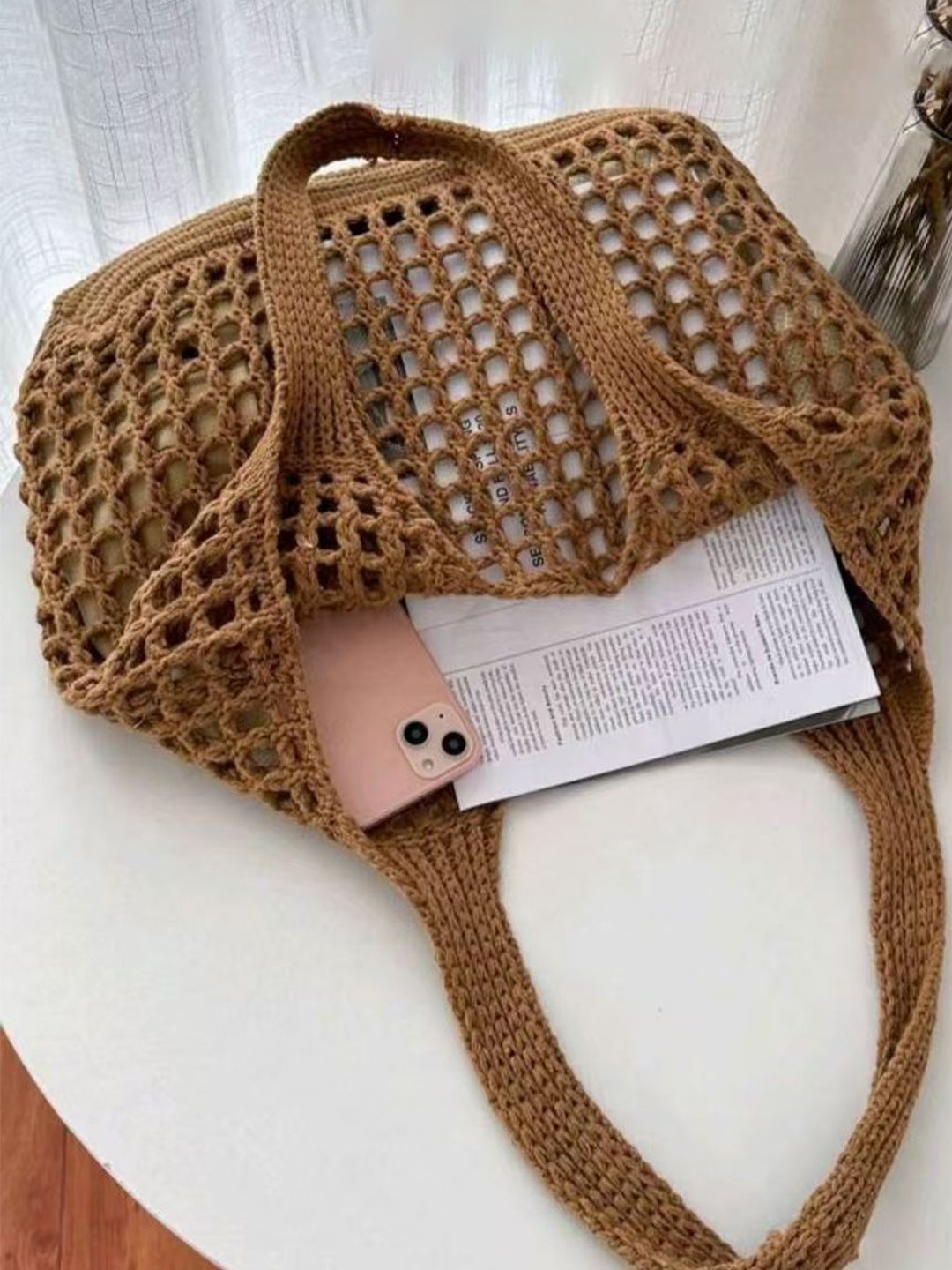 StyleCast x Revolte Bucket Handheld Bag with Applique-picture-27